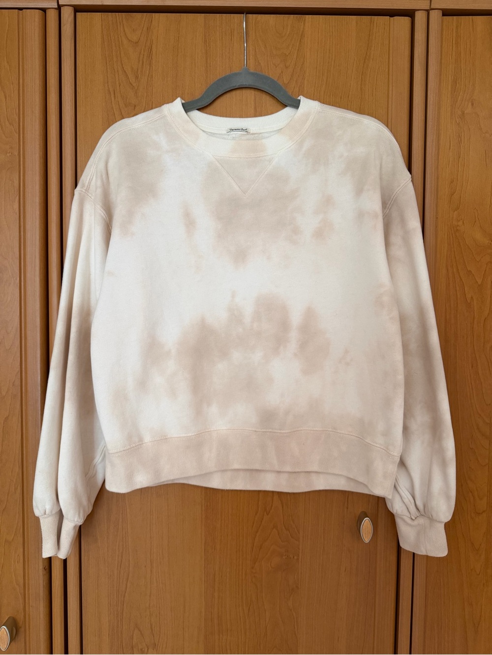 Abercrombie & Fitch Neutral Tie Dye Crewneck Sweatshirt Size S